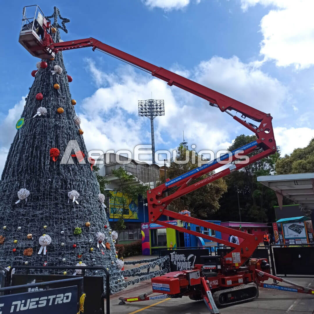 Manlift o Brazos Tipo Spider sobre Oruga Para Alturas hasta de 19 metros